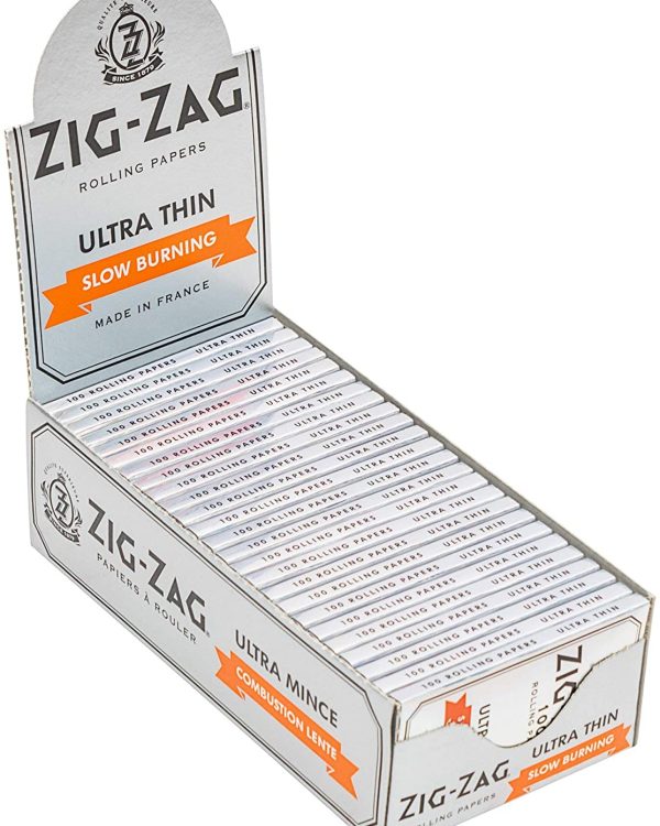 zig zag 1 1/4 ultra thin rolling papers 50 silver