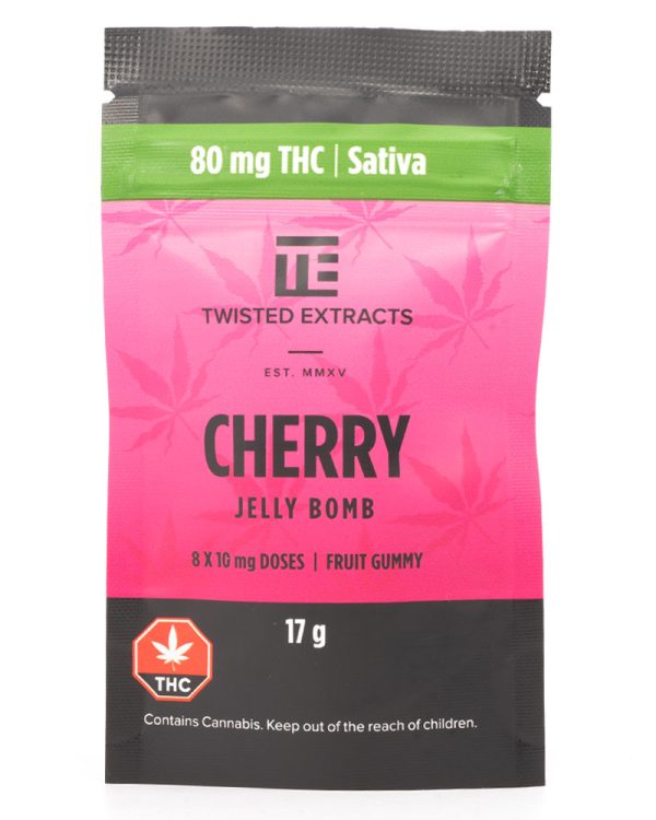 Twisted-Extracts-Cherry-Jelly-Bomb-THC-80MG-Sativa