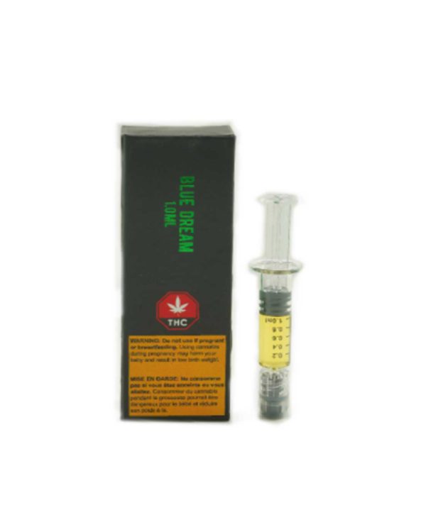 Blue Dream So High Premium Syringes Distillates concentrate for sale online from Chronic Farms weed store and online dispensary for mail order marijuana, dab pen, weed pen, and edibles online.