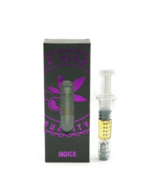 Granddaddy Purple So High Premium Syringes Distillates concentrate for sale online from Chronic Farms weed store and online dispensary for mail order marijuana, dab pen, weed pen, and edibles online.