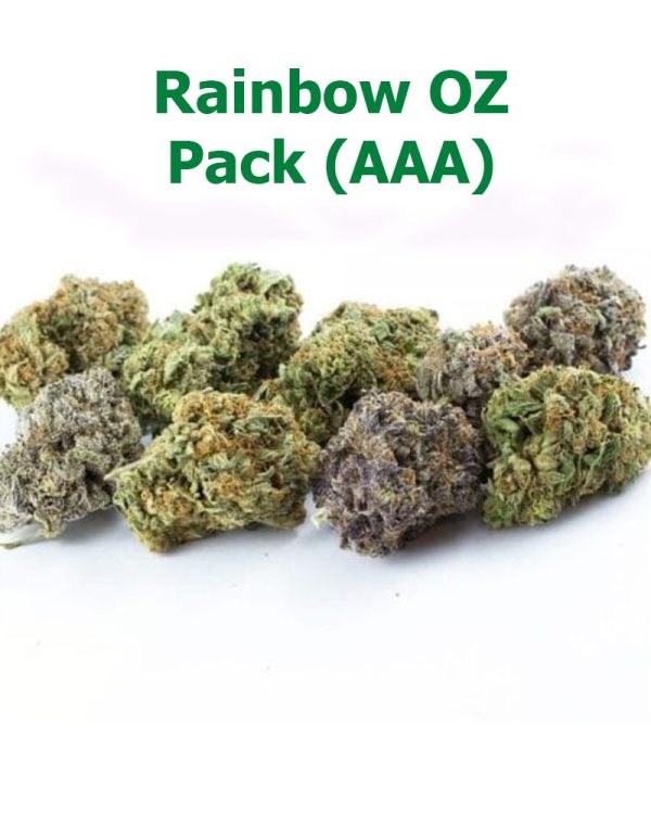 Rainbow Pack AAA weed online Canada for sale online at Chronic Farms weed dispensary and mail order marijuana pot shop for BC cannabis, Alberta Cannabis, dab pen, shatter, and weed vapes.