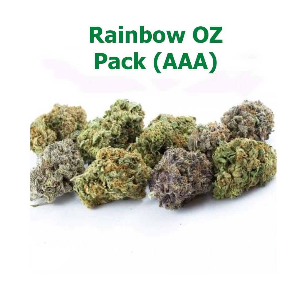 Rainbow Pack AAA weed online Canada for sale online at Chronic Farms weed dispensary and mail order marijuana pot shop for BC cannabis, Alberta Cannabis, dab pen, shatter, and weed vapes.