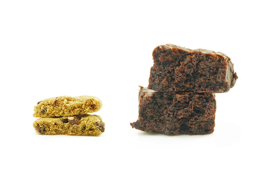 Baked edibles, weed chocolate chip cookies, weed brownies, and other THC edibles from online dispensary in Canada, Chronic Farms dispensary weed.