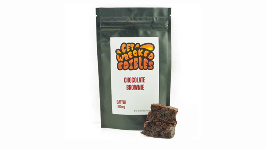 Get Wrecked Edibles – Chocolate Brownie THC Edibles 100mg