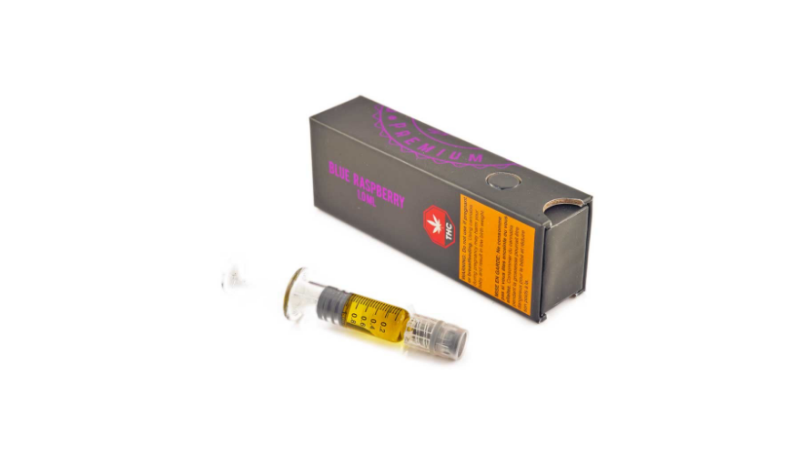 The Blue Raspberry THC Syringes is another Indica hybrid THC powerhouse. Again, you receive 1g THC distillate with all the terpenes your heart can desire. 