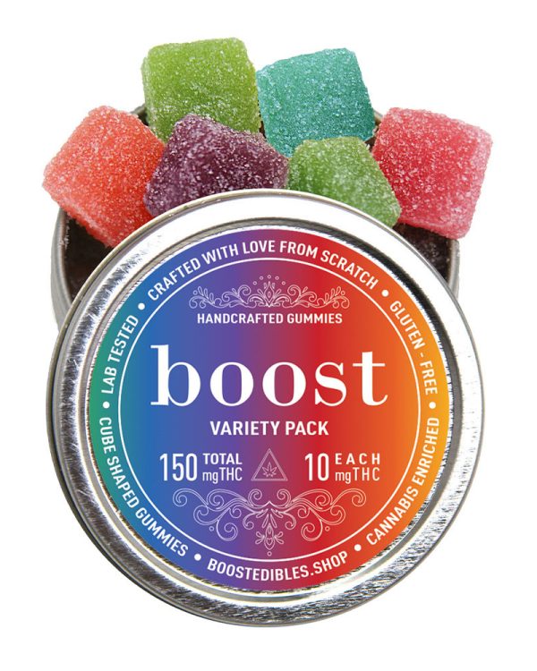 BUY-BOOSTEDIBLES-VARIETYPACK-150-AT-CHRONICFARMS.CC-ONLINE-WEED-DISPENSARY