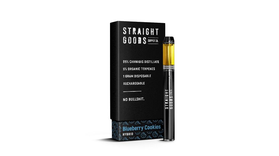 The Straight Goods Blueberry Cookies Disposable (Hybrid) is one of the best vape pens for cartridges available on the stoner’s market, and here’s why. 