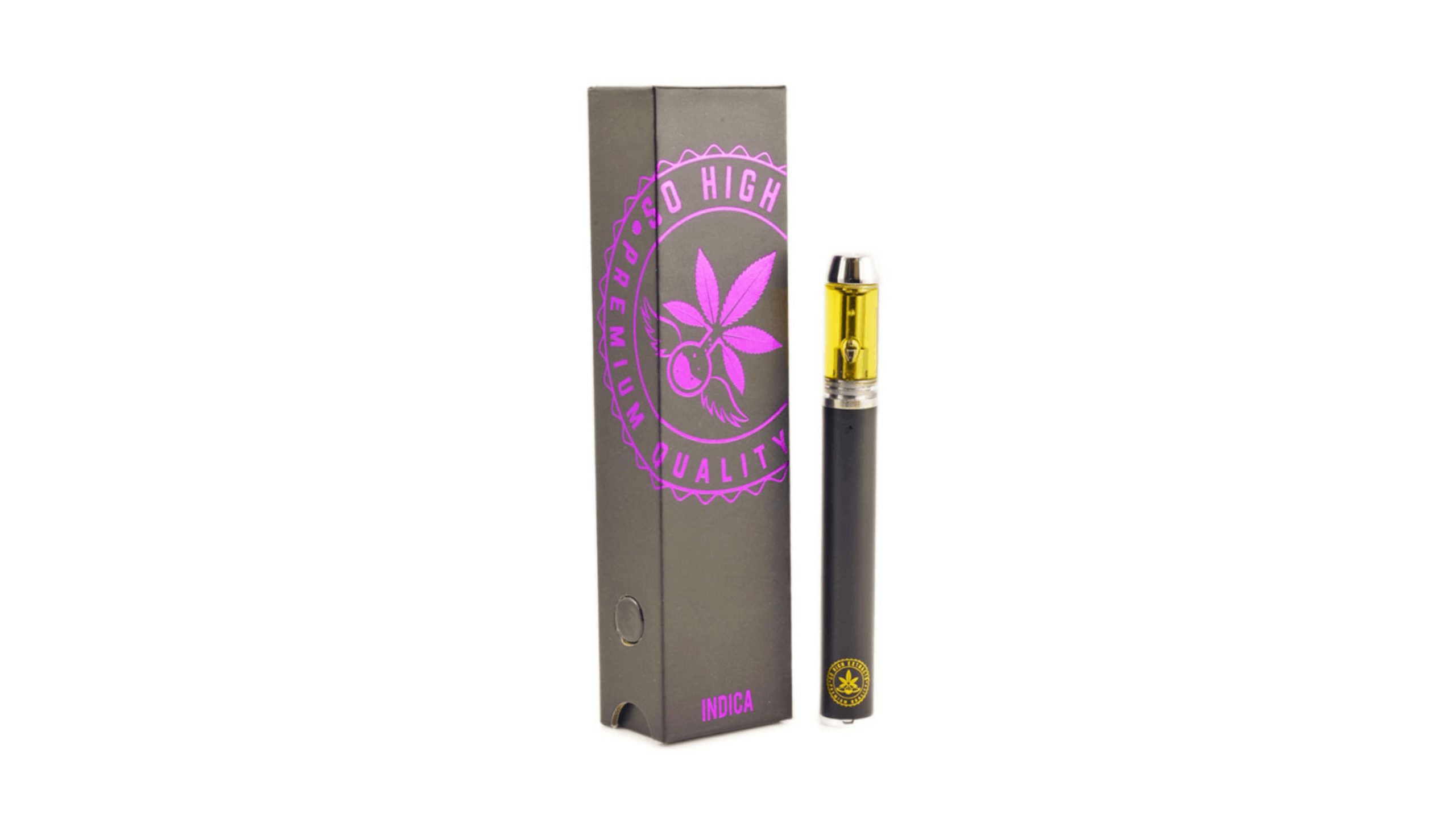 The So High Extracts Disposable Pen in the God's Gift (Indica) is a great option for vapers looking for an experience similar to the Gods Green Crack. 