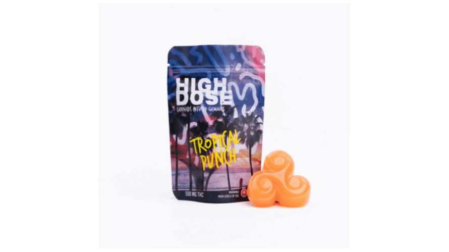 Are you looking to buy weed online that’s both delicious and hard-hitting? Feast your taste buds on High Dose - Tropical punch 500/1000mg THC.