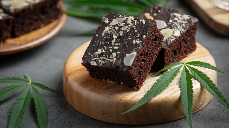 Weed brownies, also known as cannabis brownies or pot brownies, are a type of cannabis edible. They're baked goods infused with cannabinoids, most commonly, THC. 