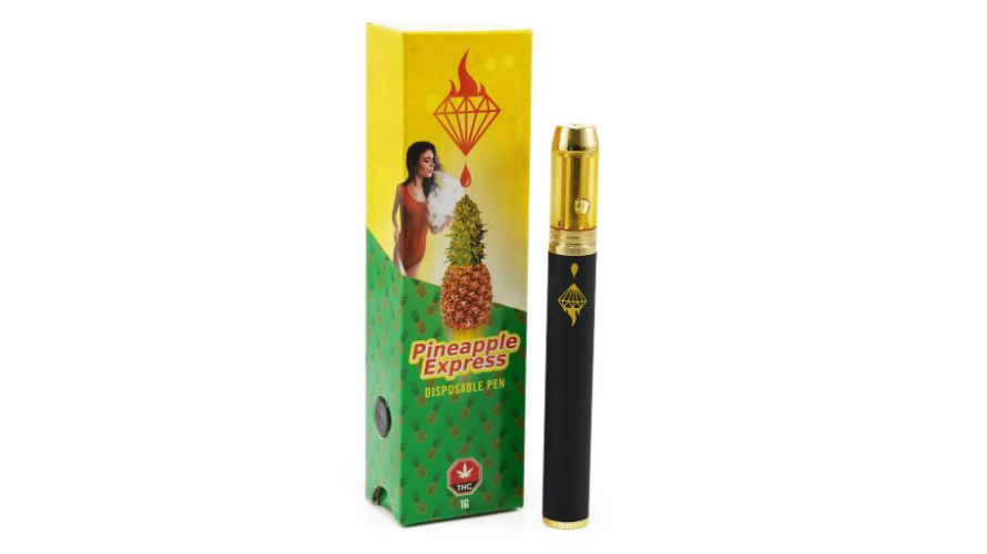 If you are a big vaper and you want to taste heaven, get the Diamond Concentrates – Pineapple Express – Disposable Pen. 