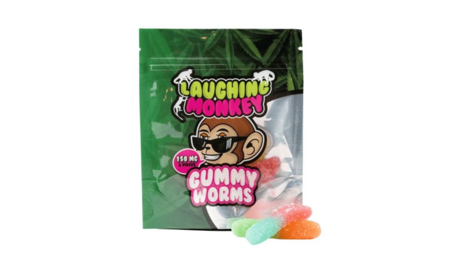 The Laughing Monkey – Gummy Worms 150mg THC are the ideal treat if you want to buy weeds online to curb that sugar craving and forget about adulting! 