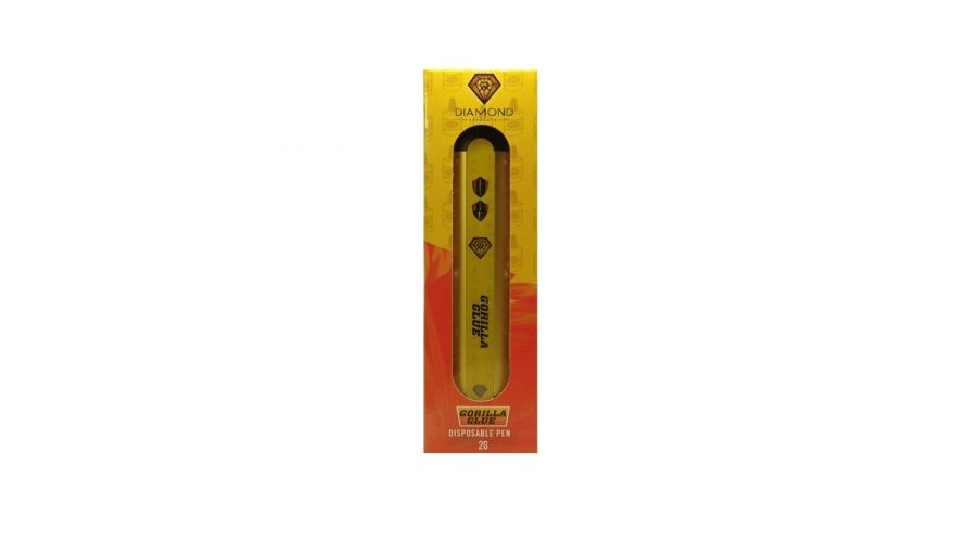 The Gorilla Glue Disposable Pen is a quality product by Diamond Concentrates that packs an enjoyable and flavourful high.