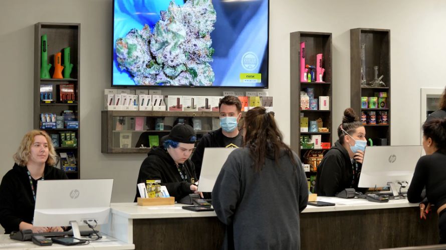 It's a weed dispensary that offers cannabis products at reduced prices to attract new customers or promote specific products.