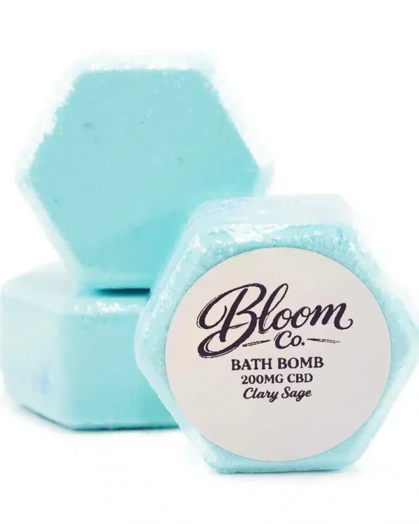 Bloom Co. – Clary Sage Bathbomb – 200MG CBD.