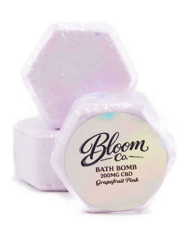Bloom Co. – Grapefruit Pink Bathbomb 200MG CBD