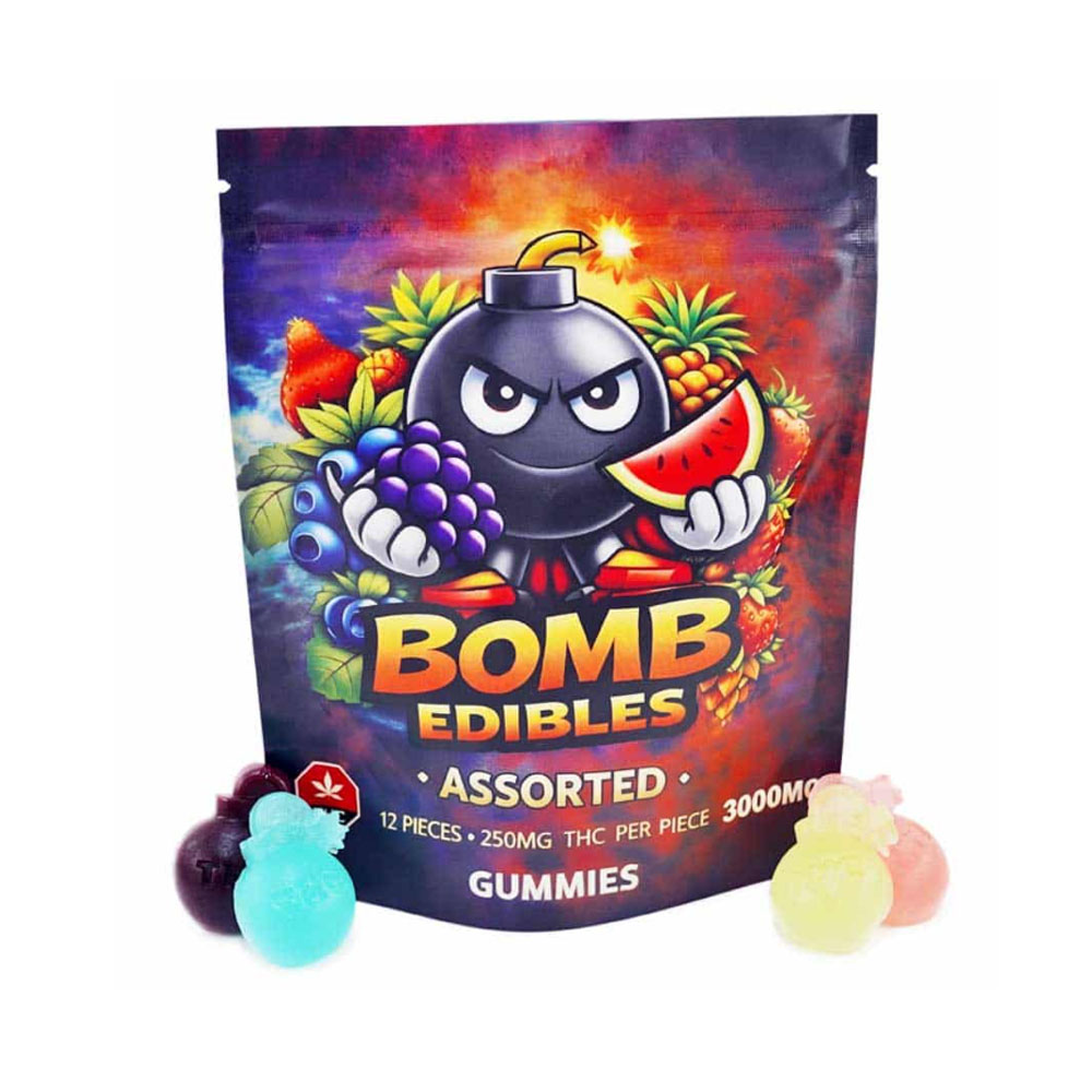 BOMB EDIBLES 3000MG ASSORTED