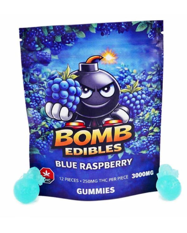 bomb edibles 3000mg blue raspberry