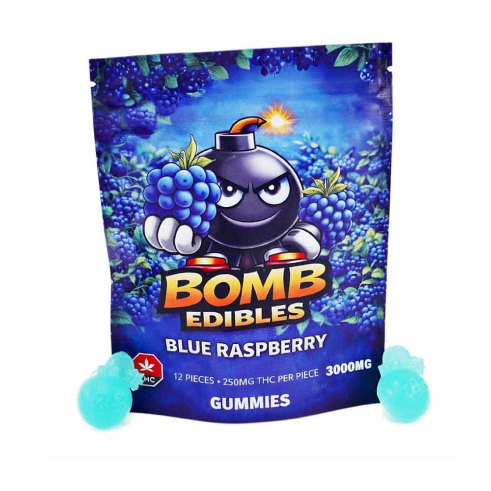 bomb edibles 3000mg blue raspberry