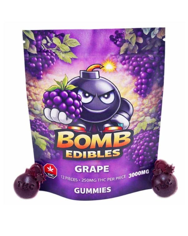 bomb edibles 3000mg grape