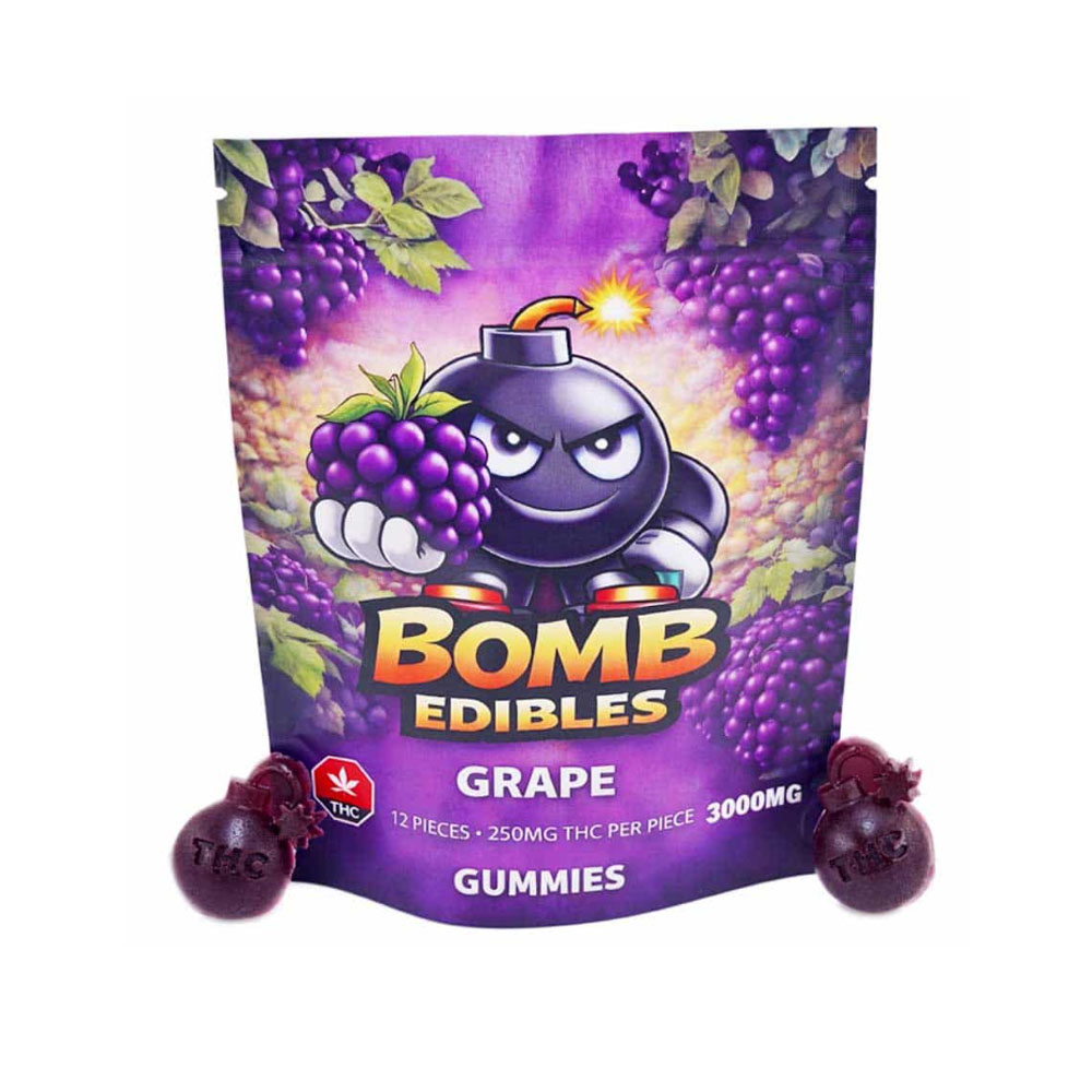 bomb edibles 3000mg grape
